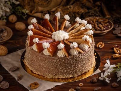Hungarian Dobosh cake Hungarian Dobosh cake with caramel and butter cream